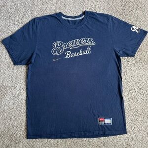 Nike Milwaukee Brewers baseball tee,XL